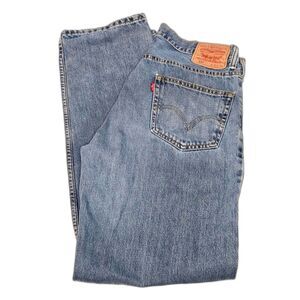 Levi's 550 Relaxed Fit Tapered Leg Jeans | Men's Size 35x34 | Blue Denim